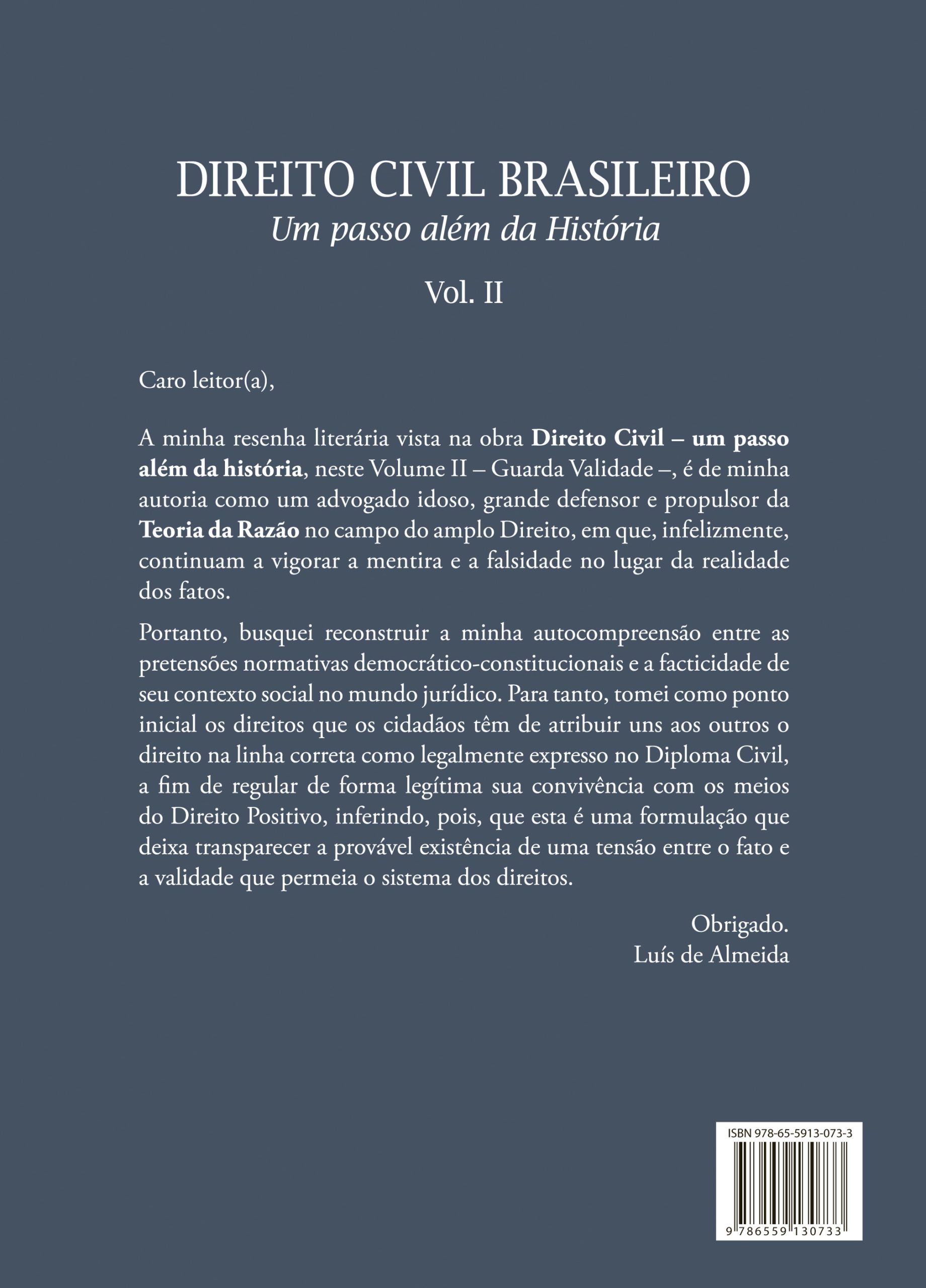 Direito Civil Brasileiro Um passo além da História - Vol. II - Imagem 2